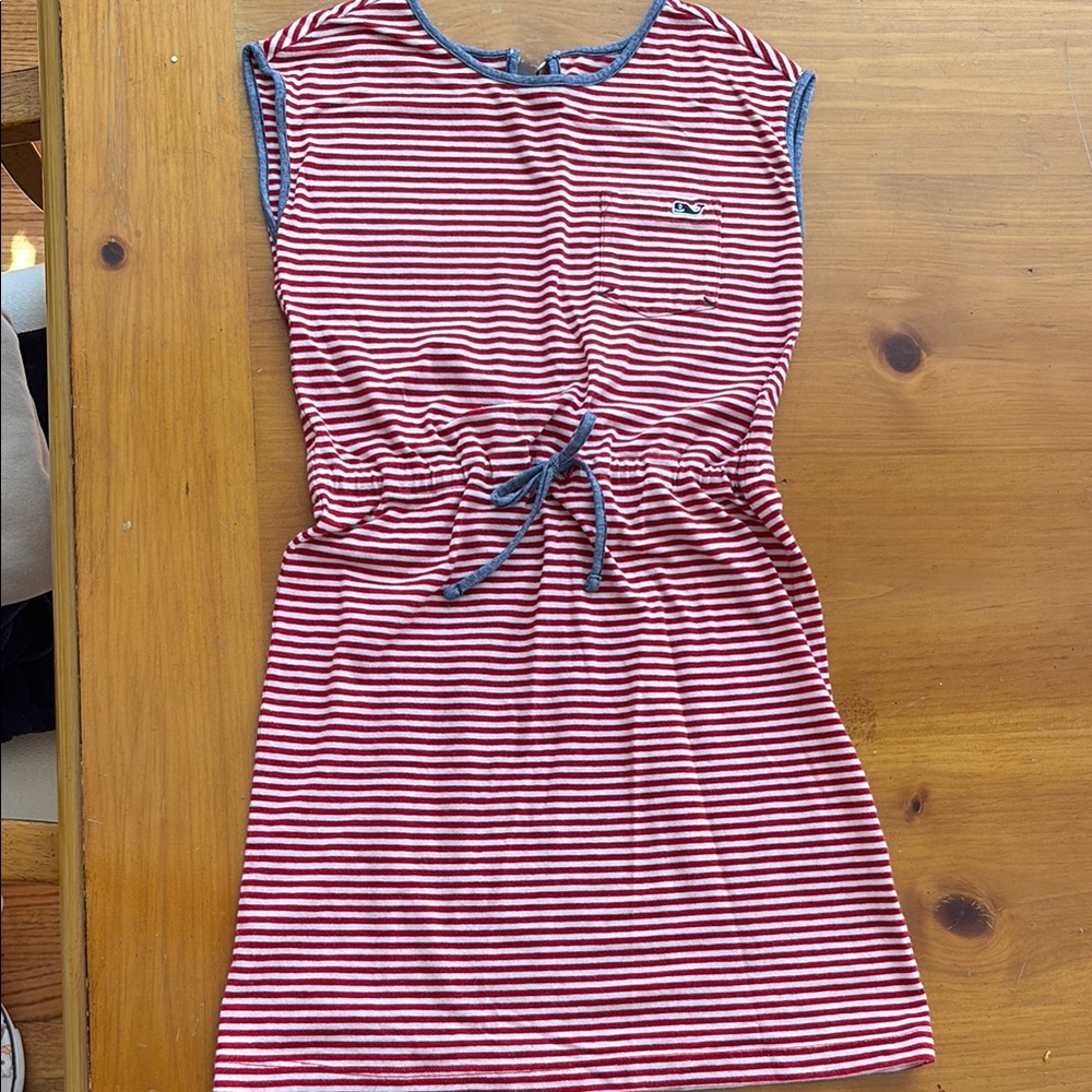 Vineyard vines Striped Red and White Kids Dress